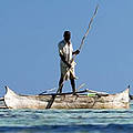 Lagoon fisherman, Barren Isles archipelago, Mozambique Channel