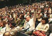 Audience participation at the 2008 IUCN Congress in Barcelona