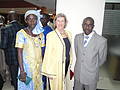 Mme Julia Marton-Lefèvre en compagnie des membre de UICN Sénégal