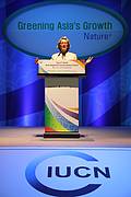 Julia Marton-Lefèvre formally opening the 5th Asia Regional Conservation Forum in Incheon, Republic of Korea 