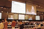 Members voting on motions at the 2008 IUCN Congress in Barcelona